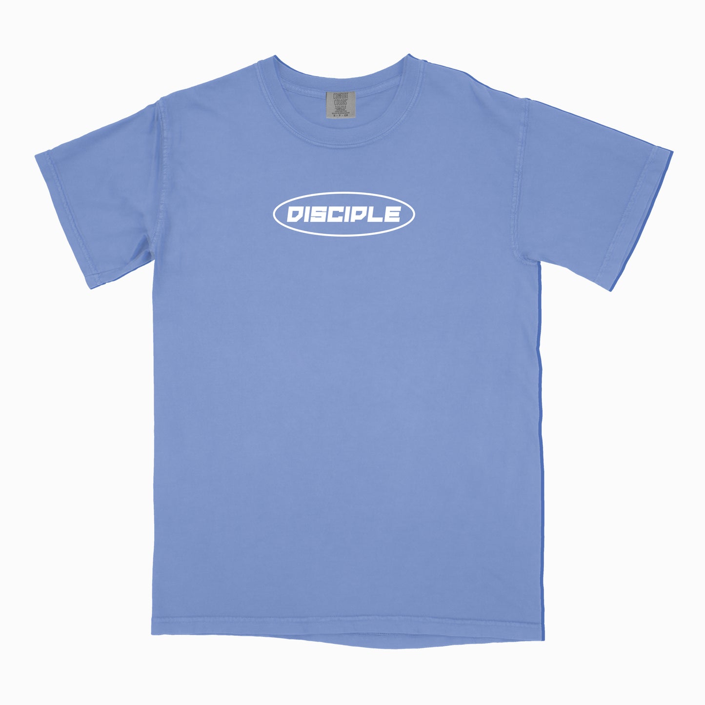Disciple Tee - Flo Blue/White