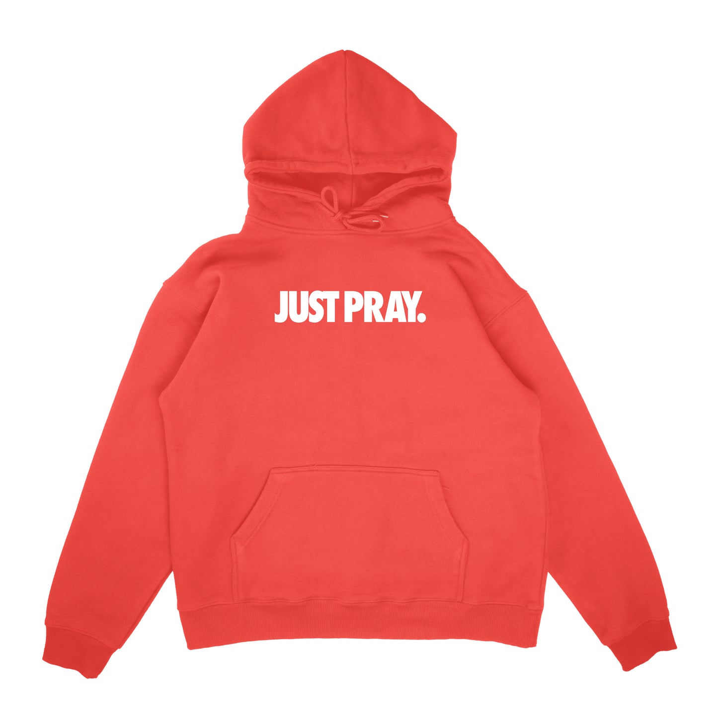 Just Pray Hoodie Suburban Red White | The Good News Department