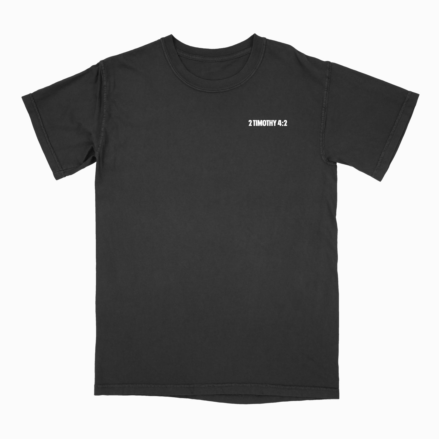 "PREACH" TEE (BLACK/WHITE) FRONT + BACK